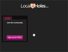 Tablet Screenshot of localholes.com